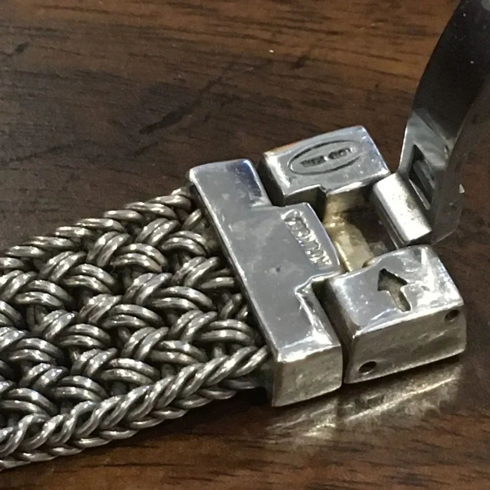 LOIS HILL Sterling Silver Watch Blue Face - Picture 12 of 13